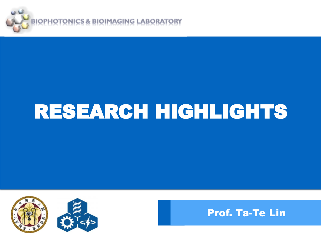 【Research Highlight in 2021】林達德 Professor